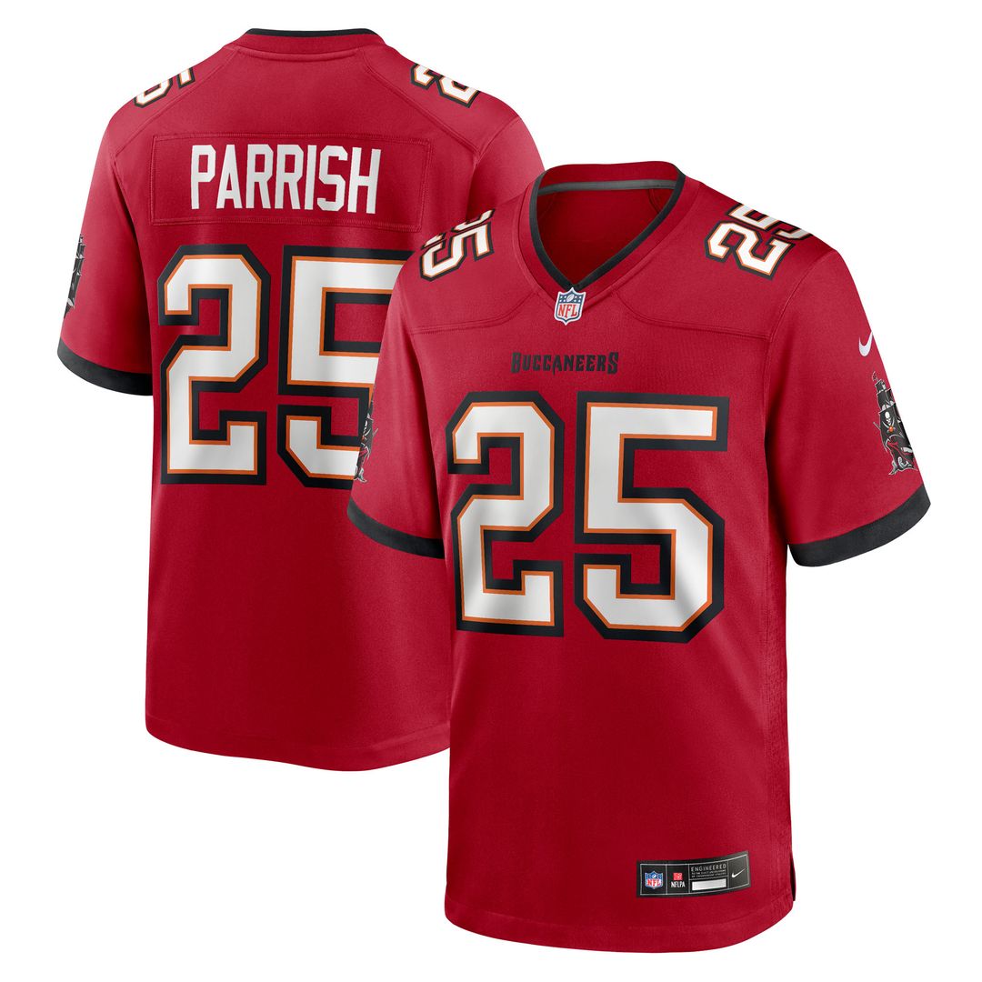 Jacob Parrish Tampa Bay Buccaneers Team Game Jersey - Red