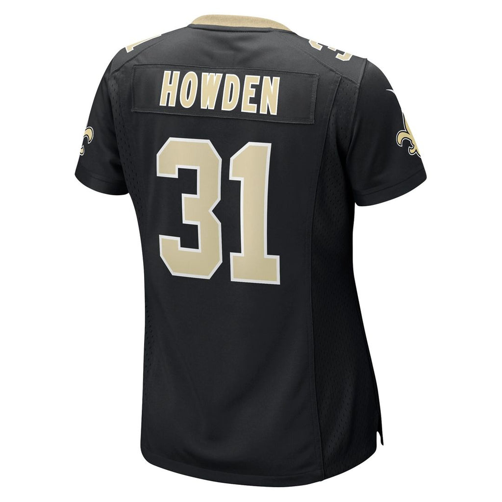 Howden New Orleans Saints Women's Team Game Jersey - Black