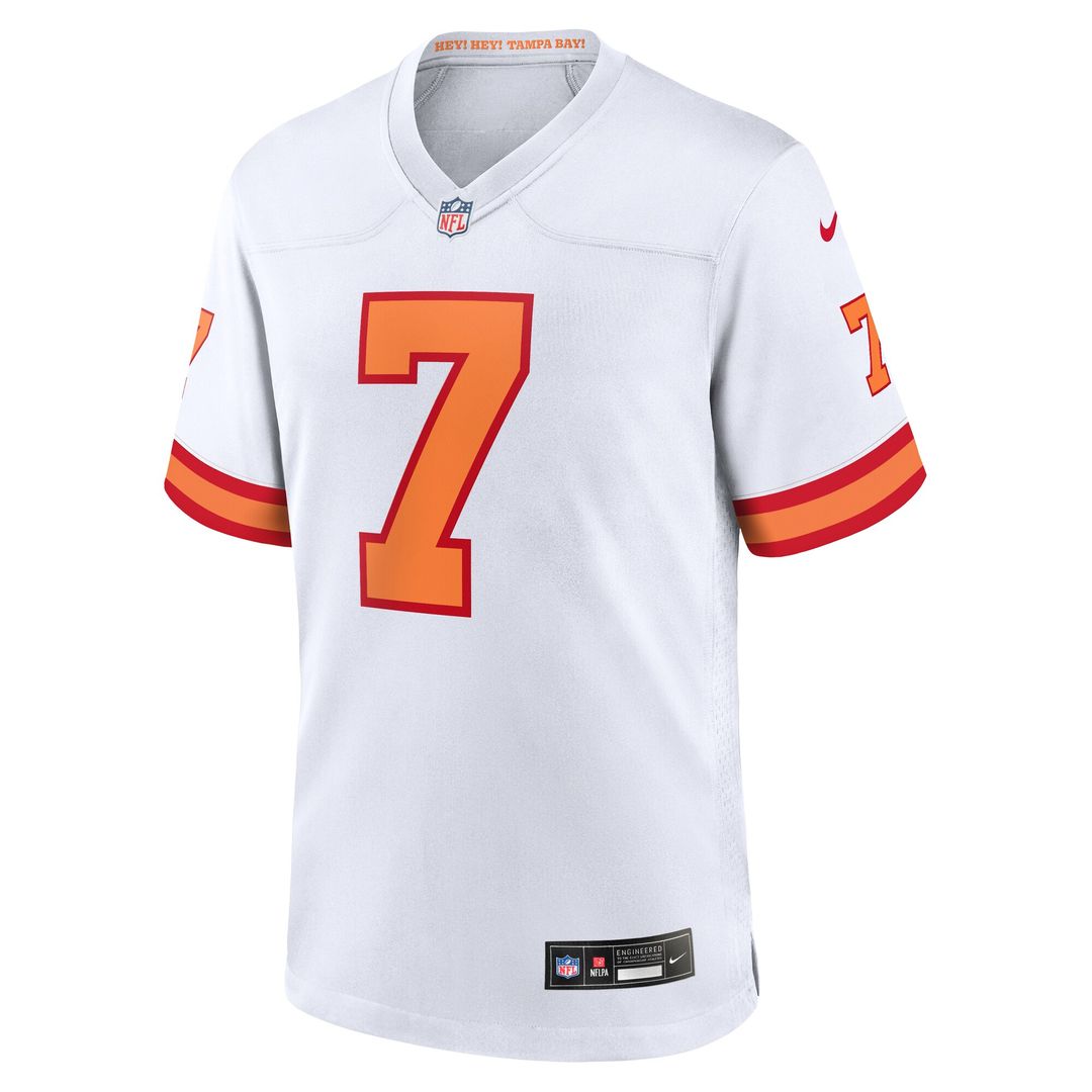Bucky Irving '76 Tampa Bay Buccaneers Game Jersey - White