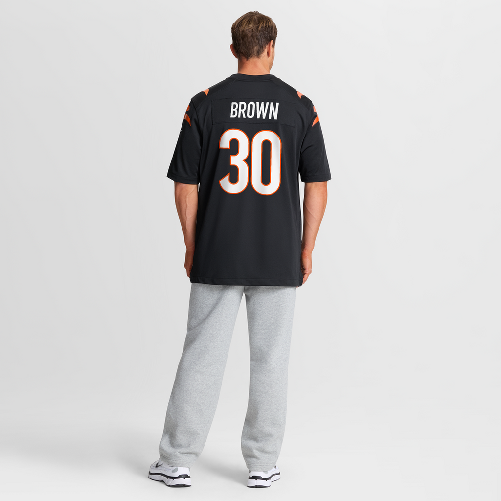 Chase Brown Cincinnati Bengals Team Game Jersey - Black