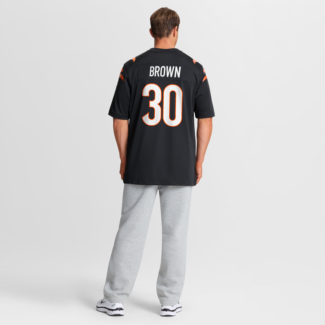 Chase Brown Cincinnati Bengals Team Game Jersey - Black