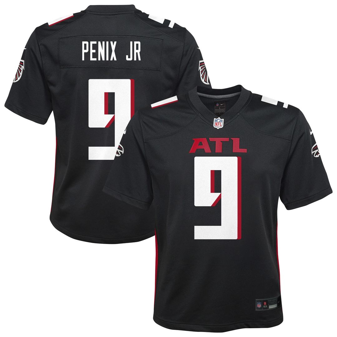 Michael Penix Jr. Atlanta Falcons Youth Team Game Jersey - Black
