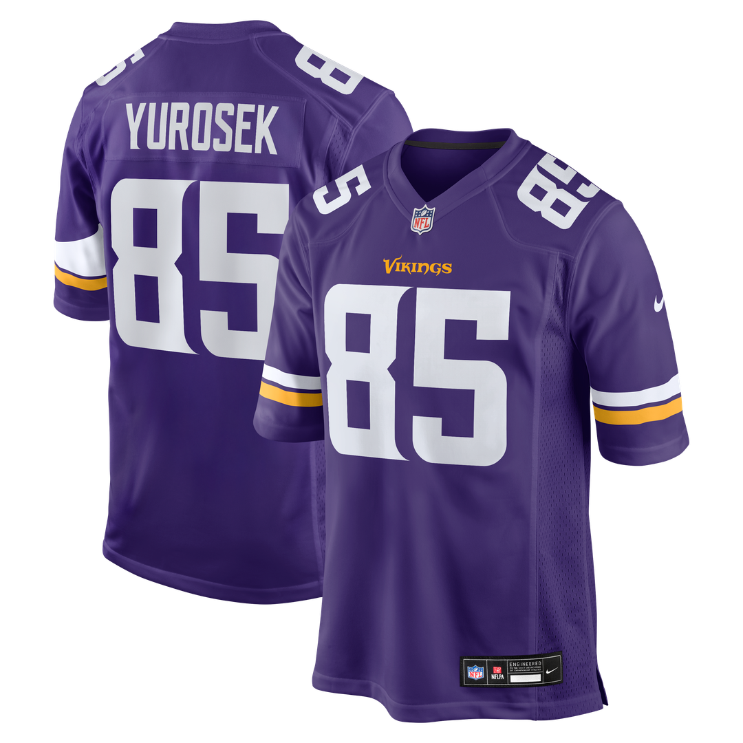 Ben Yurosek Minnesota Vikings Team Game Jersey - Purple