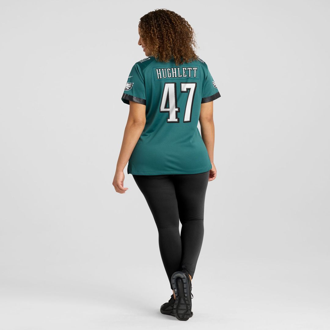 Charley Hughlett Philadelphia Eagles Women's Team Game Jersey - Midnight Green