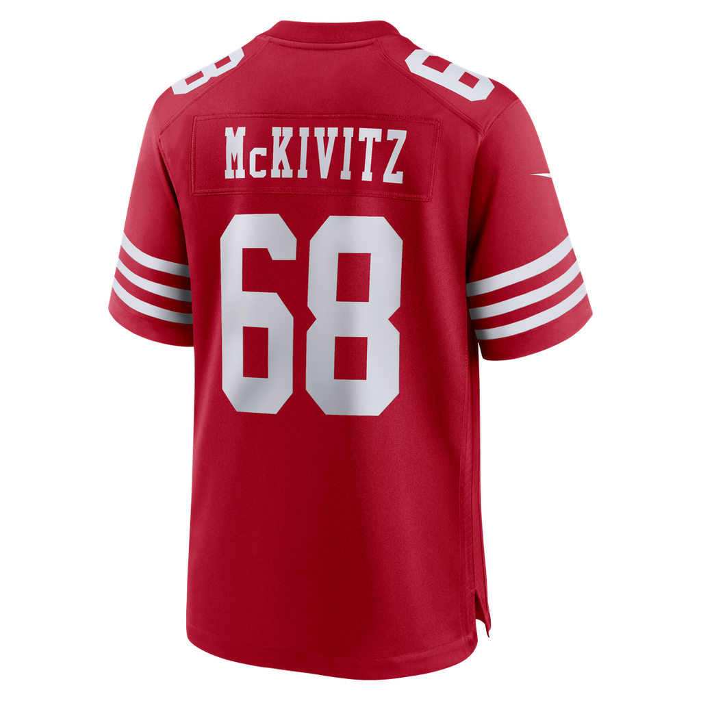 Colton McKivitz San Francisco 49ers Game Jersey - Scarlet