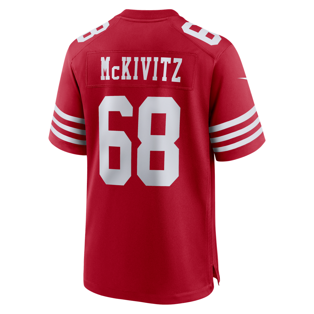 Colton McKivitz San Francisco 49ers Game Jersey - Scarlet
