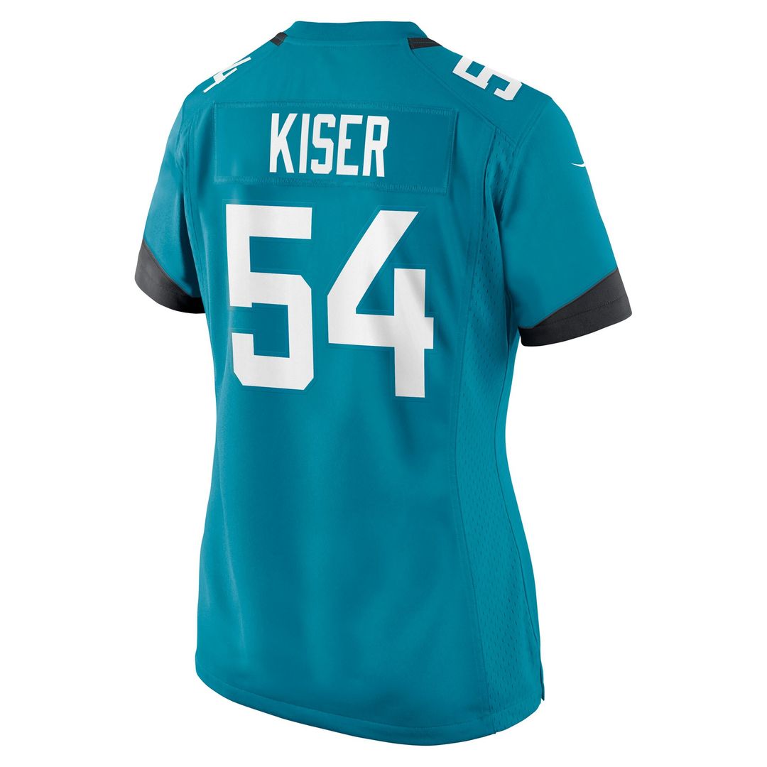 Jack Kiser Jacksonville Jaguars Women's Team Game Jersey - Teal