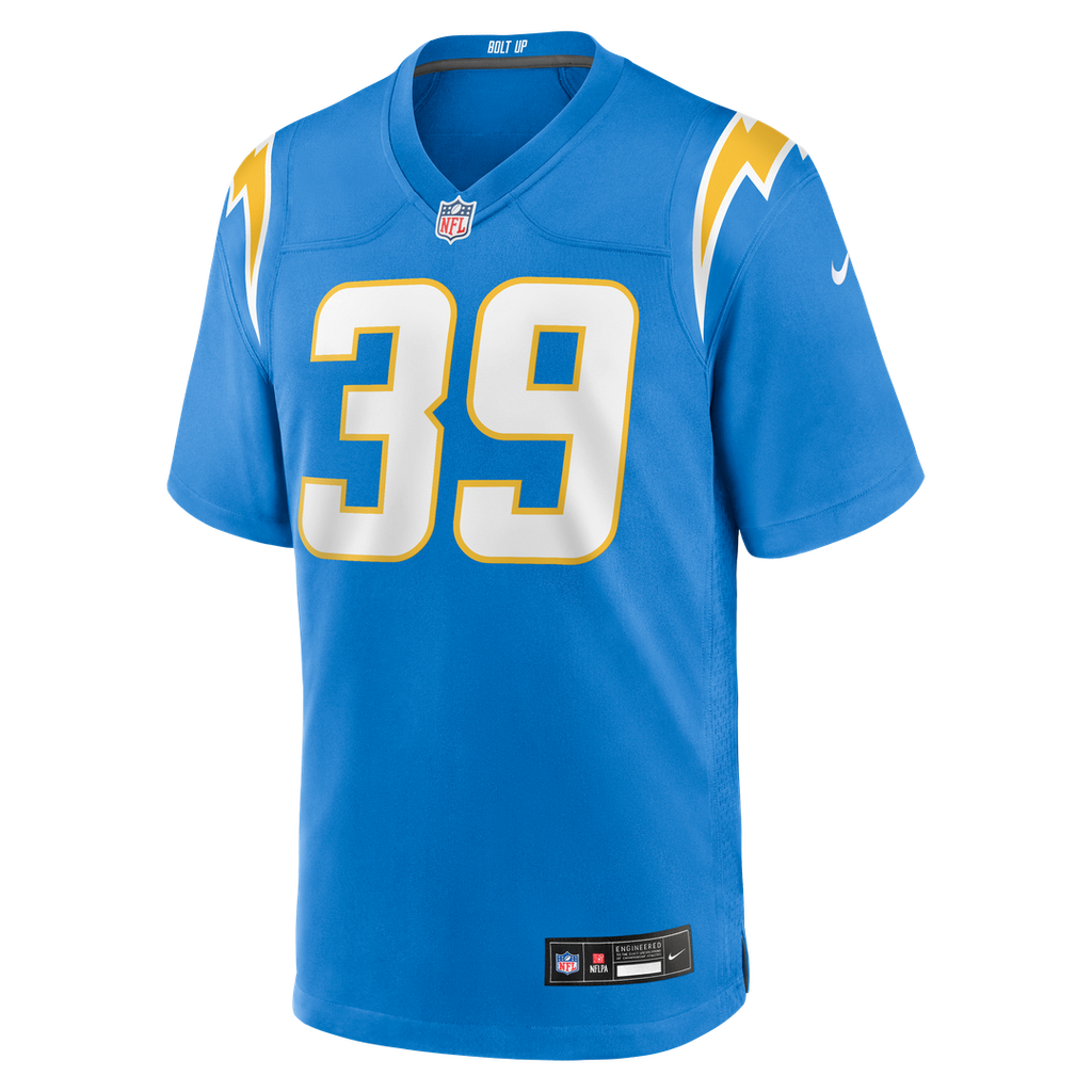Eric Rogers Los Angeles Chargers Team Game Jersey - Powder Blue