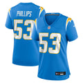 Del'Shawn Phillips Los Angeles Chargers Women's Team Game Jersey - Powder Blue