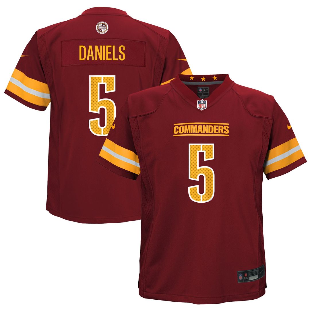 Jayden Daniels Washington Commanders Toddler Game Jersey - Burgundy