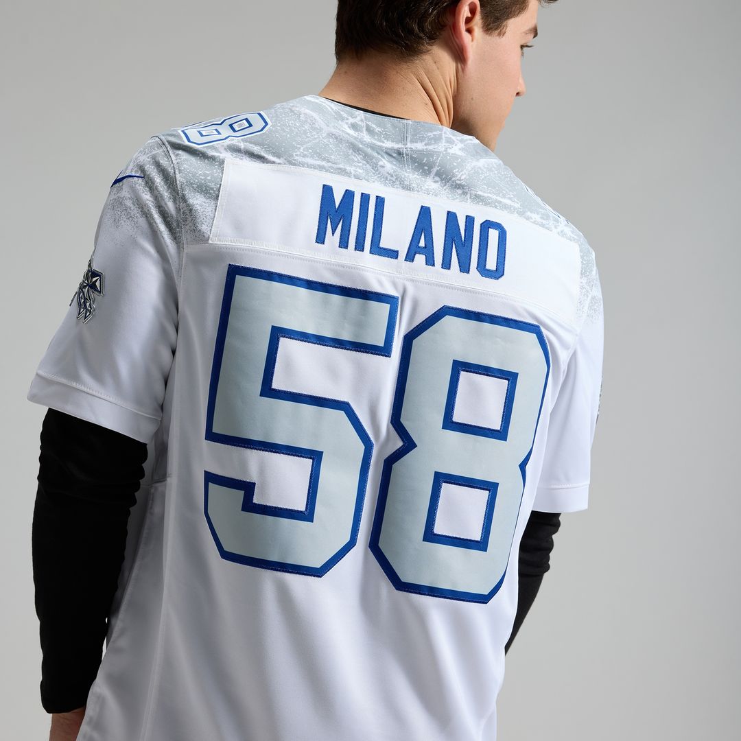 Matt Milano Buffalo Bills 2025 Rivalries Collection Stitched Limited Jersey - White