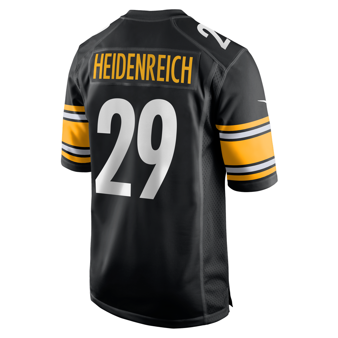 Eli Heidenreich Pittsburgh Steelers Team Game Jersey - Black