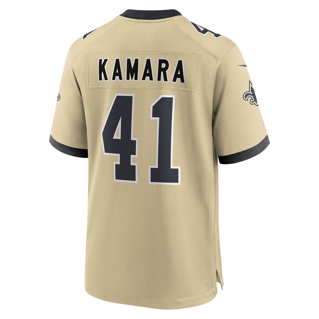 Alvin Kamara New Orleans Saints Youth Gameday Golds Alternate Game Player Jersey - Gold
