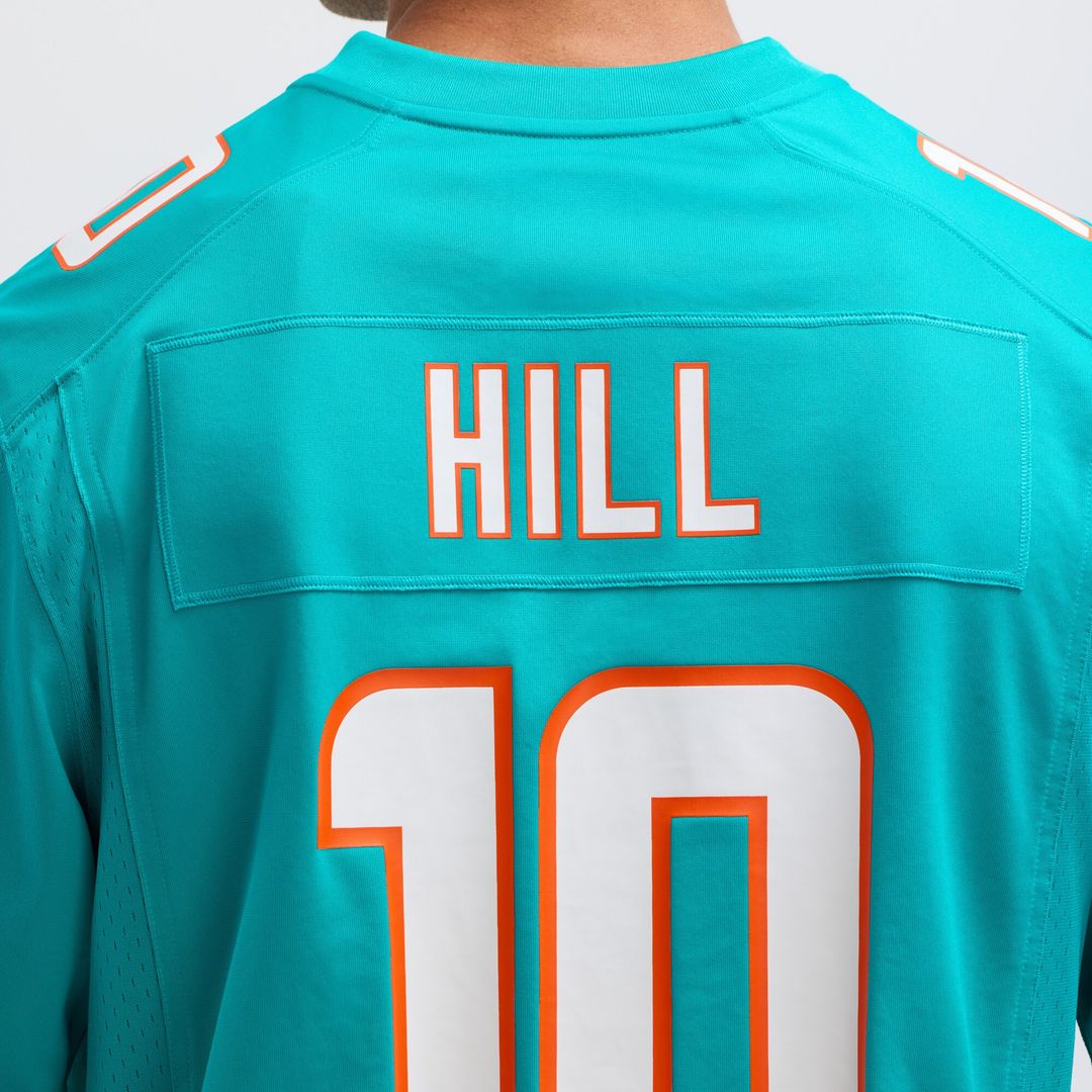 Tyreek Hill Miami Dolphins Game Jersey - Aqua