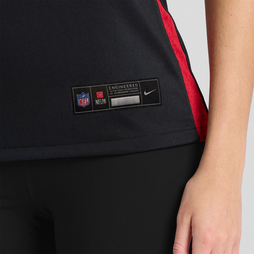 Josh Woods Atlanta Falcons Women's Team Game Jersey - Black
