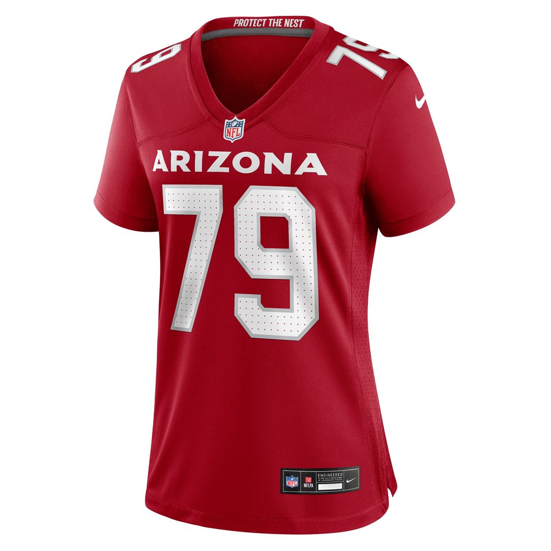 PJ Mustipher Arizona Cardinals Women's Team Game Jersey - Cardinal