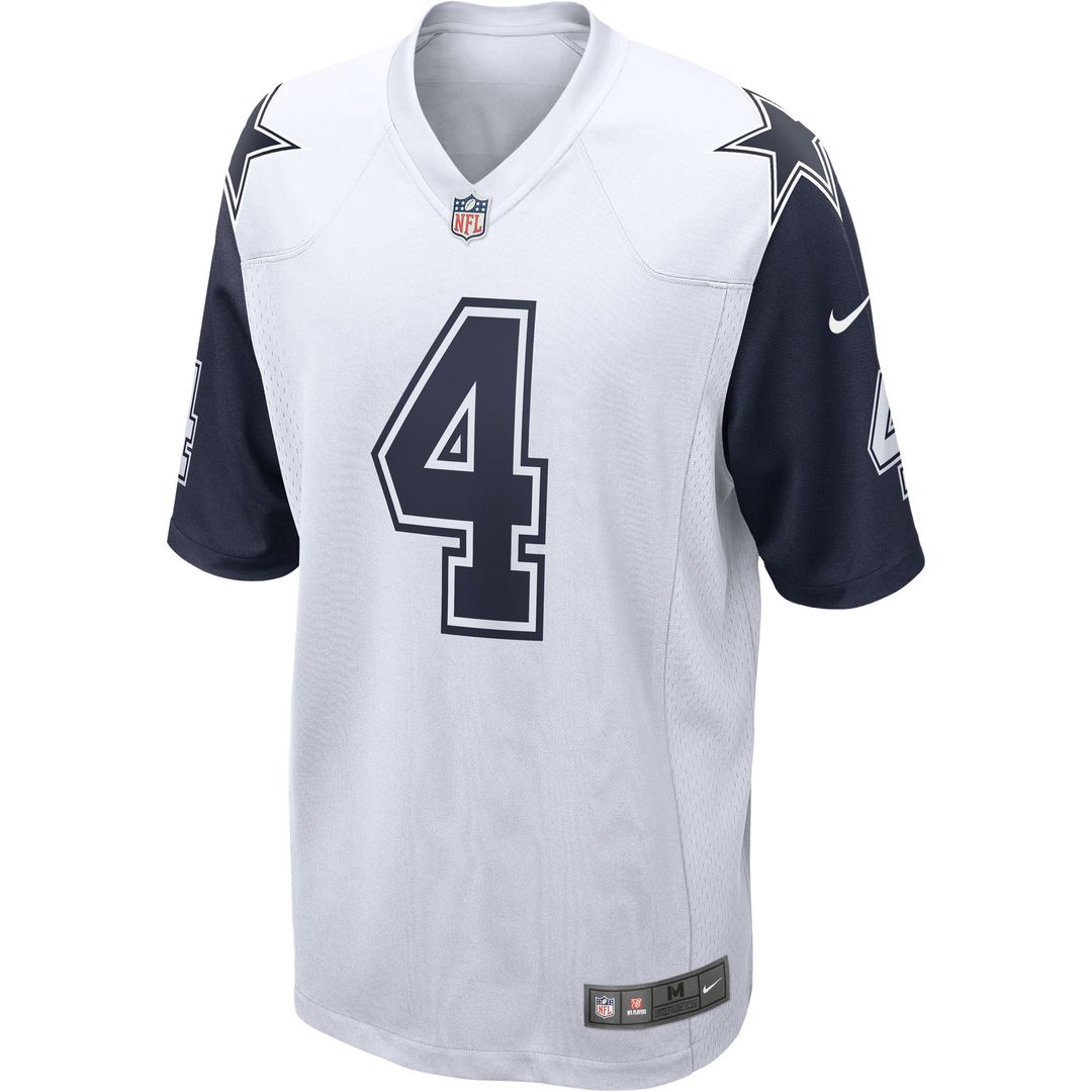 Dak Prescott Dallas Cowboys Alternate Game Team Jersey - White