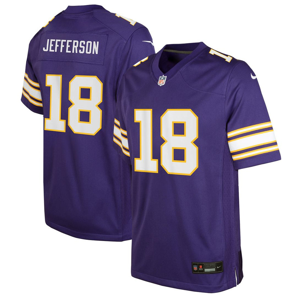 Justin Jefferson Minnesota Vikings Youth Game Jersey - White