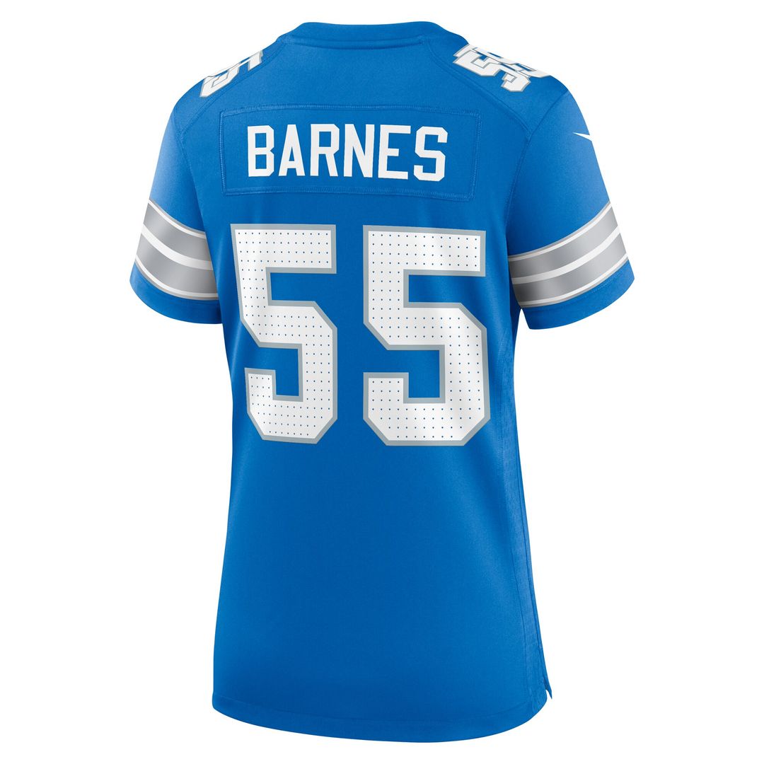 Derrick Barnes Detroit Lions Women's Team Game Jersey - Blue