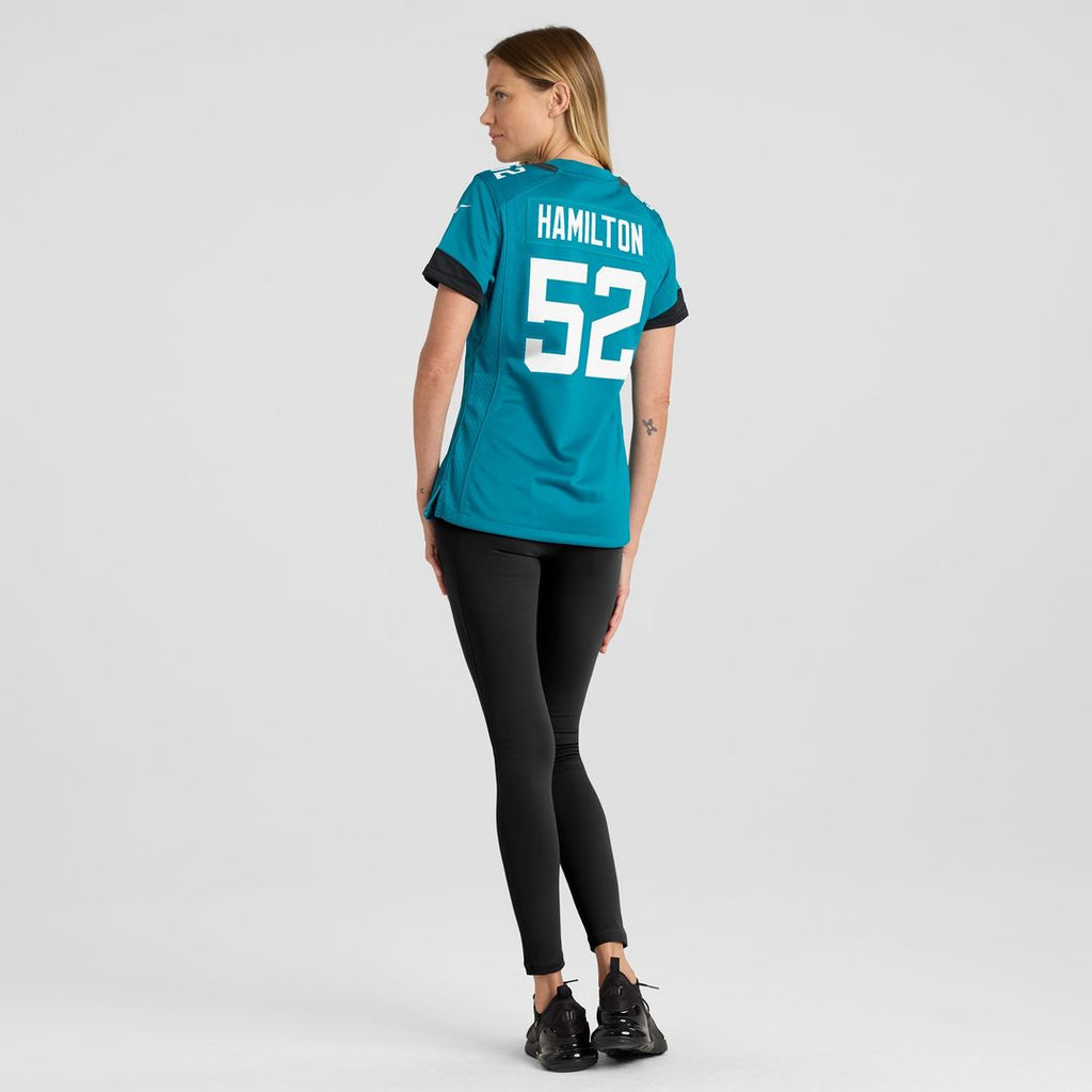DaVon Hamilton Jacksonville Jaguars Women's Game Jersey - Teal