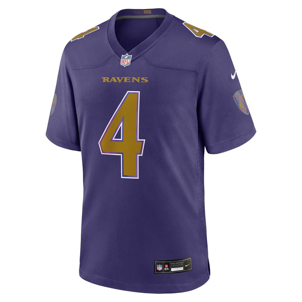 Zay Flowers Baltimore Ravens Alternate Game Jersey - Purple