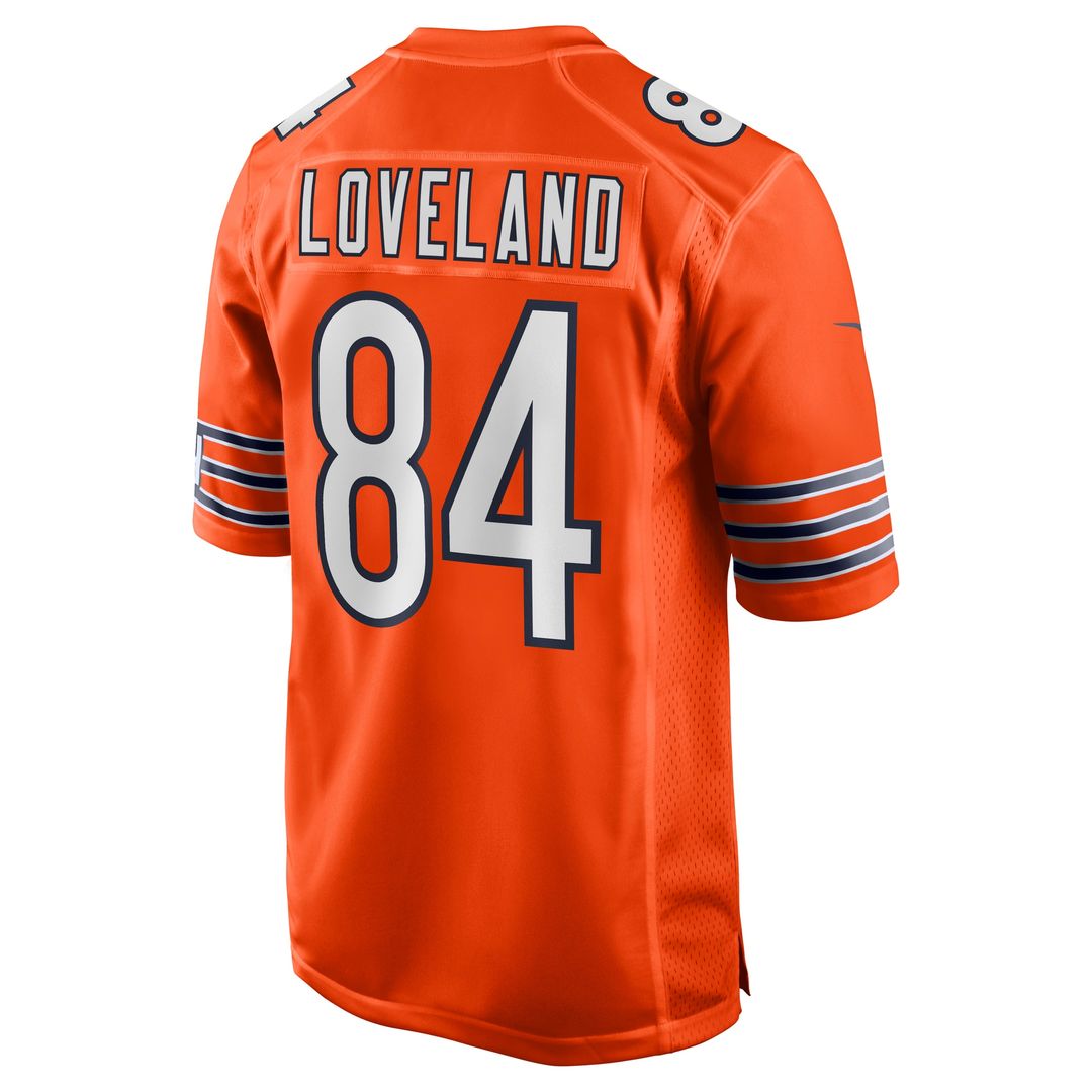 Colston Loveland Chicago Bears Alternate Game Player Jersey - Orange