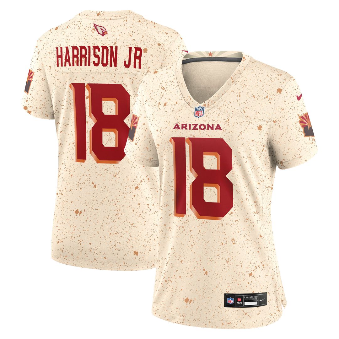 Marvin Harrison Jr. Arizona Cardinals Women's 2025 Rivalries Collection Game Jersey - Natural