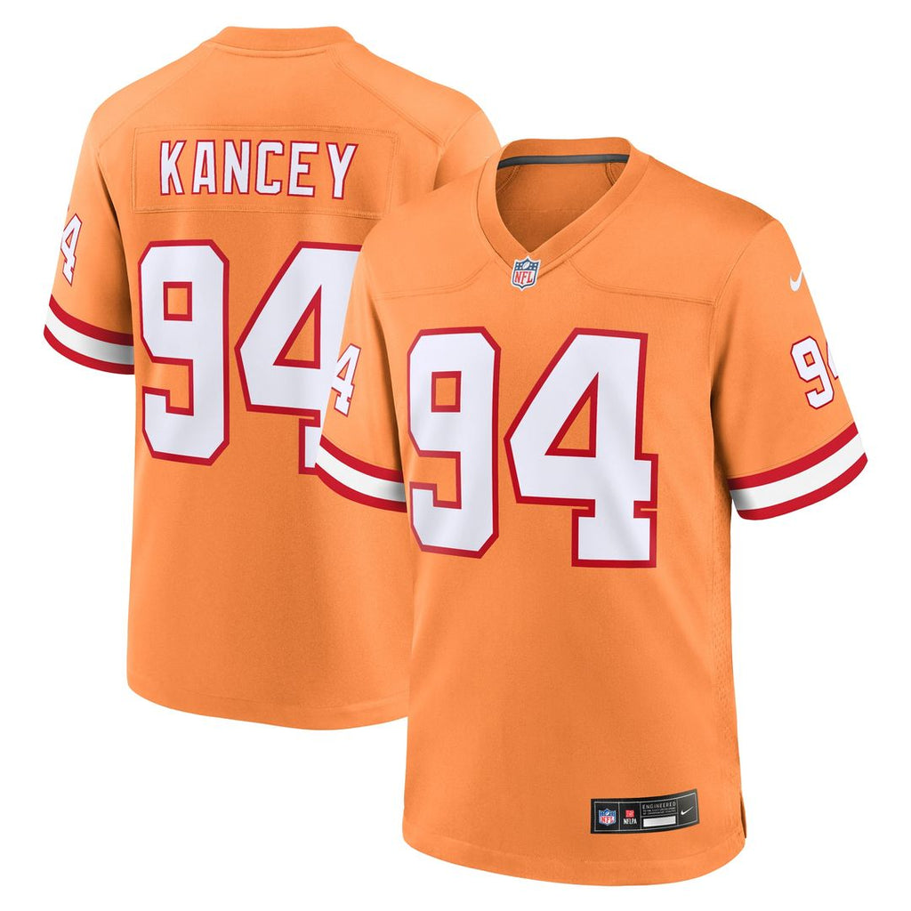 Calijah Kancey Tampa Bay Buccaneers Alternate Game Jersey - Orange