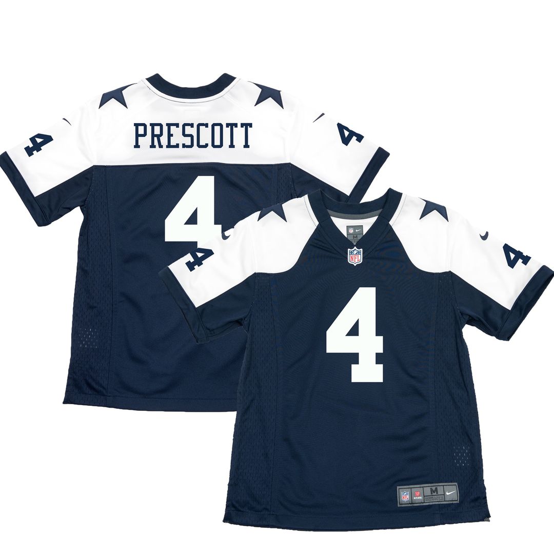 Dak Prescott Dallas Cowboys Youth Color Rush Game Jersey - White