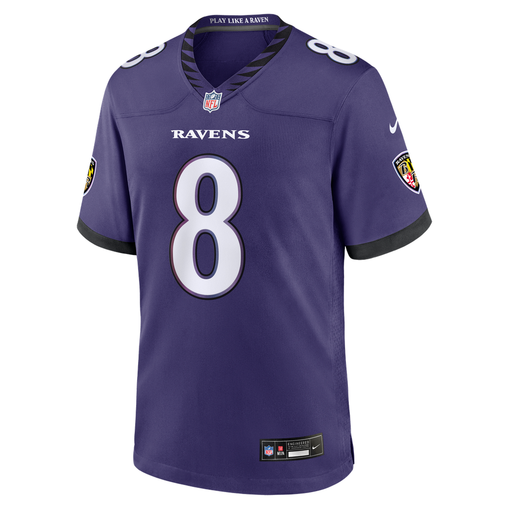 Lamar Jackson Baltimore Ravens Team Game Jersey - Purple