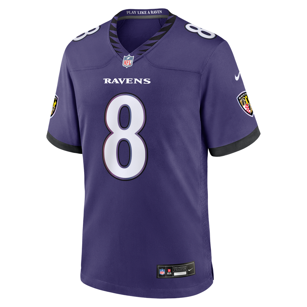 Lamar Jackson Baltimore Ravens Team Game Jersey - Purple