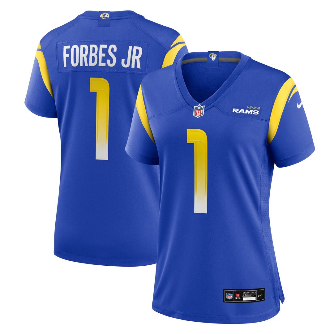 Emmanuel Forbes Jr. Los Angeles Rams Women's Team Game Jersey - Royal