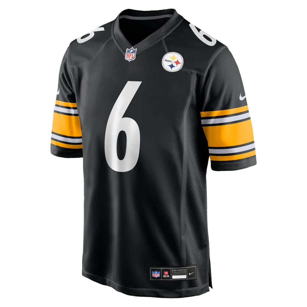 Patrick Queen Pittsburgh Steelers Game Player Jersey - Black