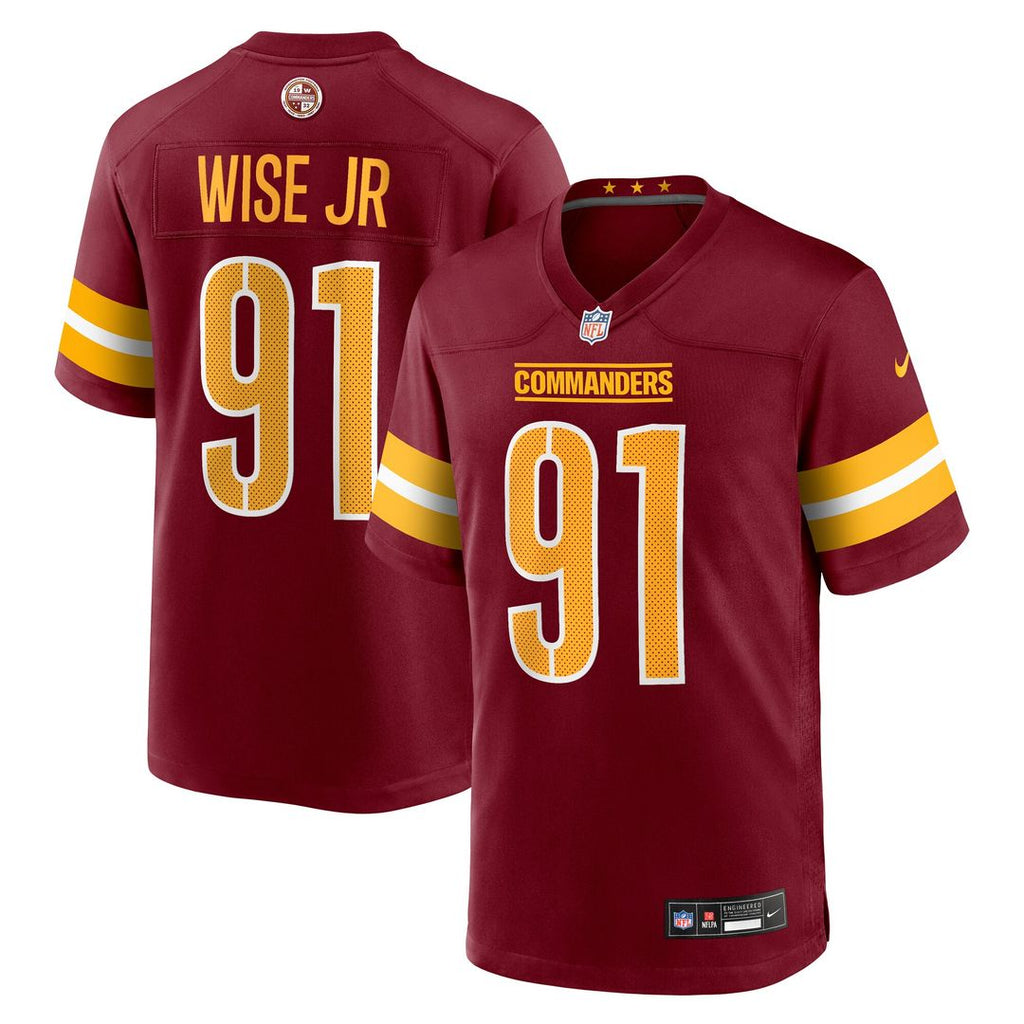 Deatrich Wise Jr. Washington Commanders Team Game Jersey - Burgundy