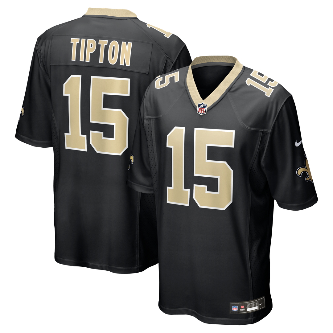 Mason Tipton New Orleans Saints Team Game Jersey - Black