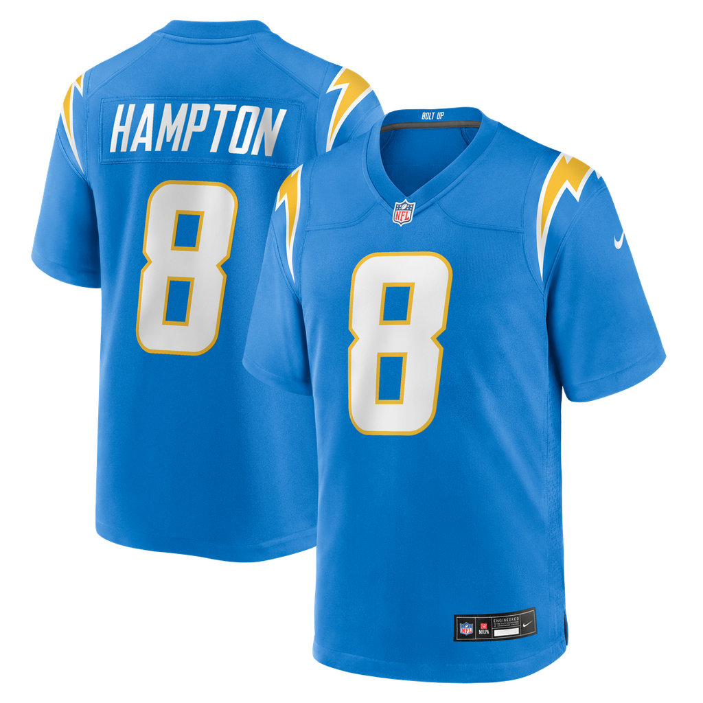 Omarion Hampton Los Angeles Chargers Team Game Jersey - Powder Blue