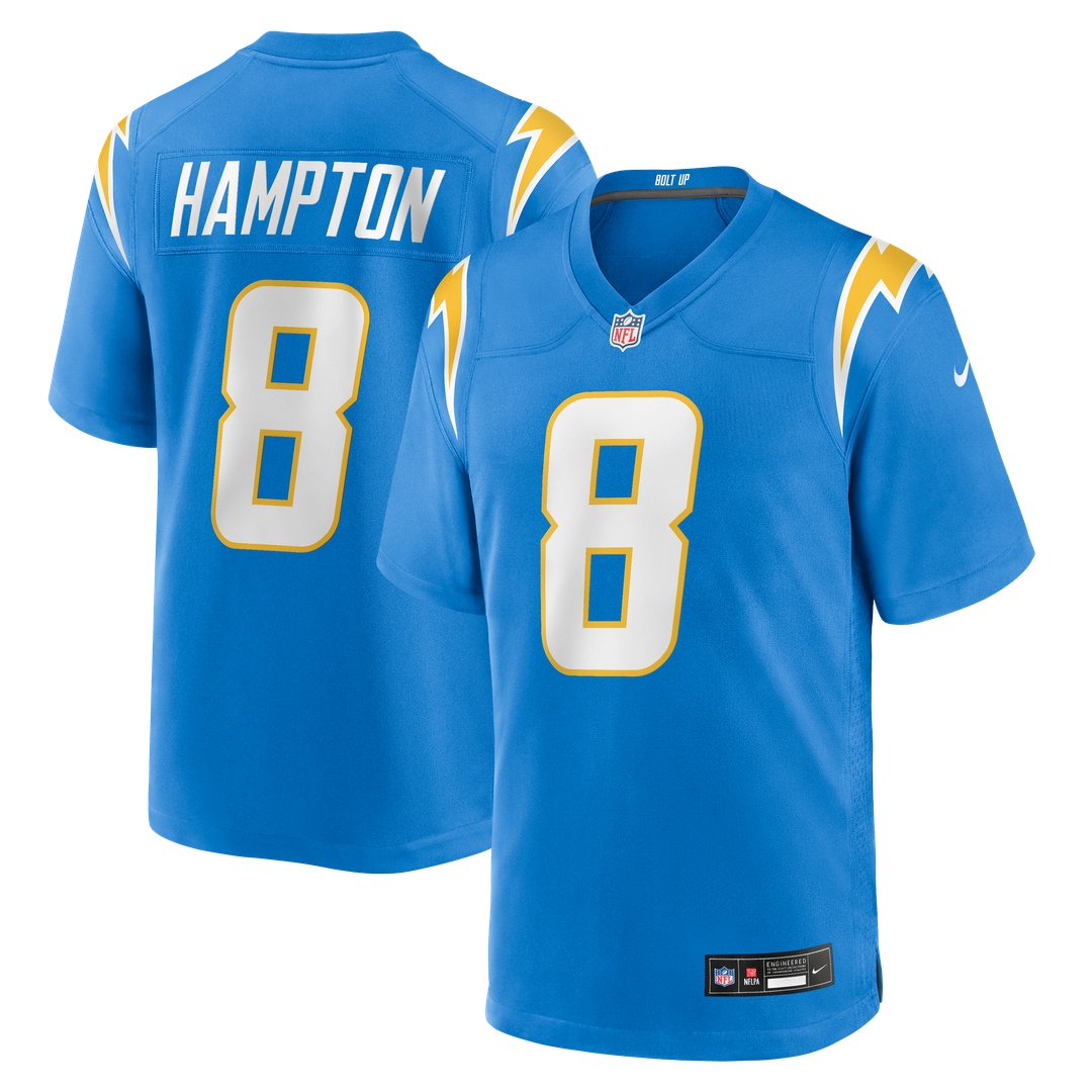 Omarion Hampton Los Angeles Chargers Team Game Jersey - Powder Blue