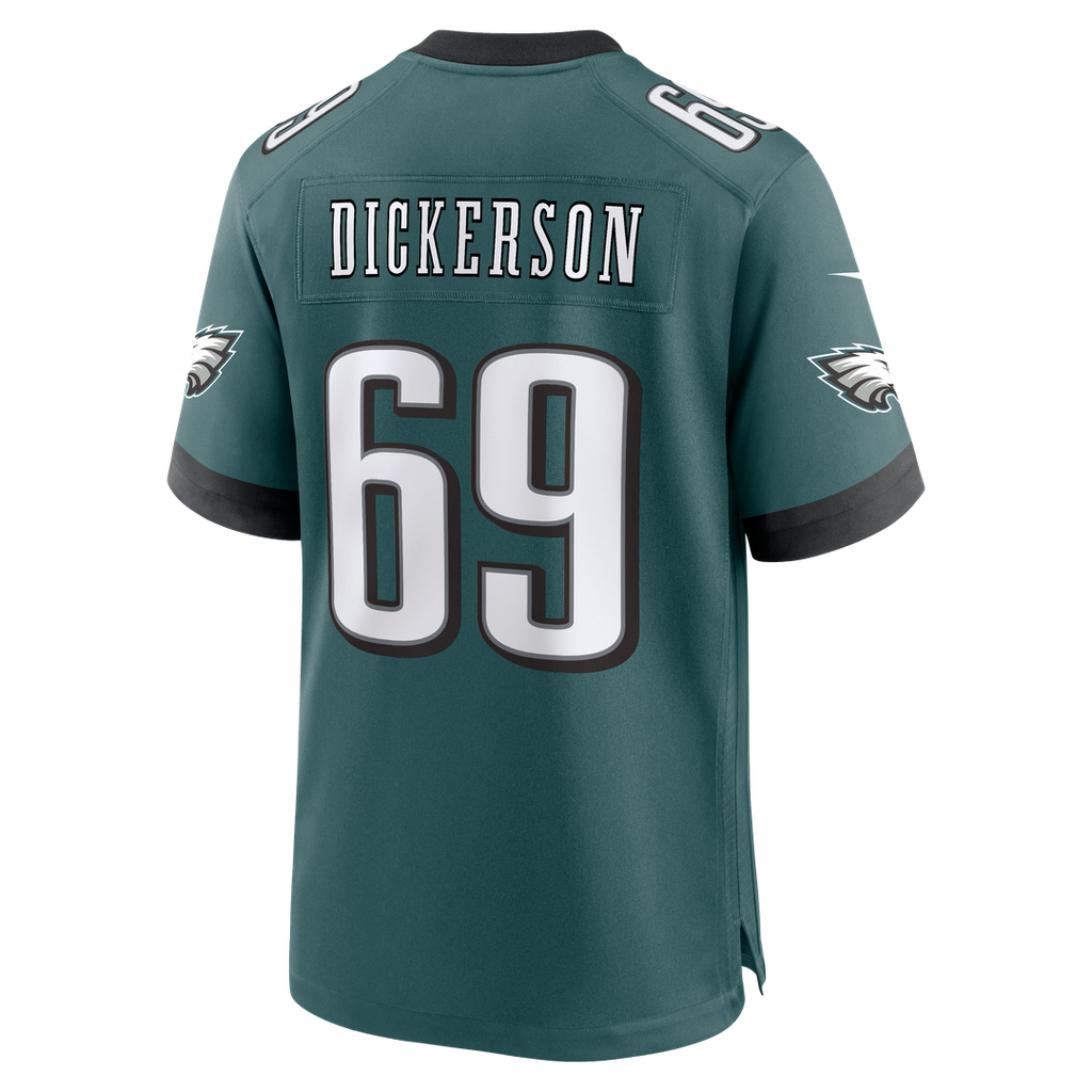 Landon Dickerson Philadelphia Eagles Team Game Jersey - Midnight Green