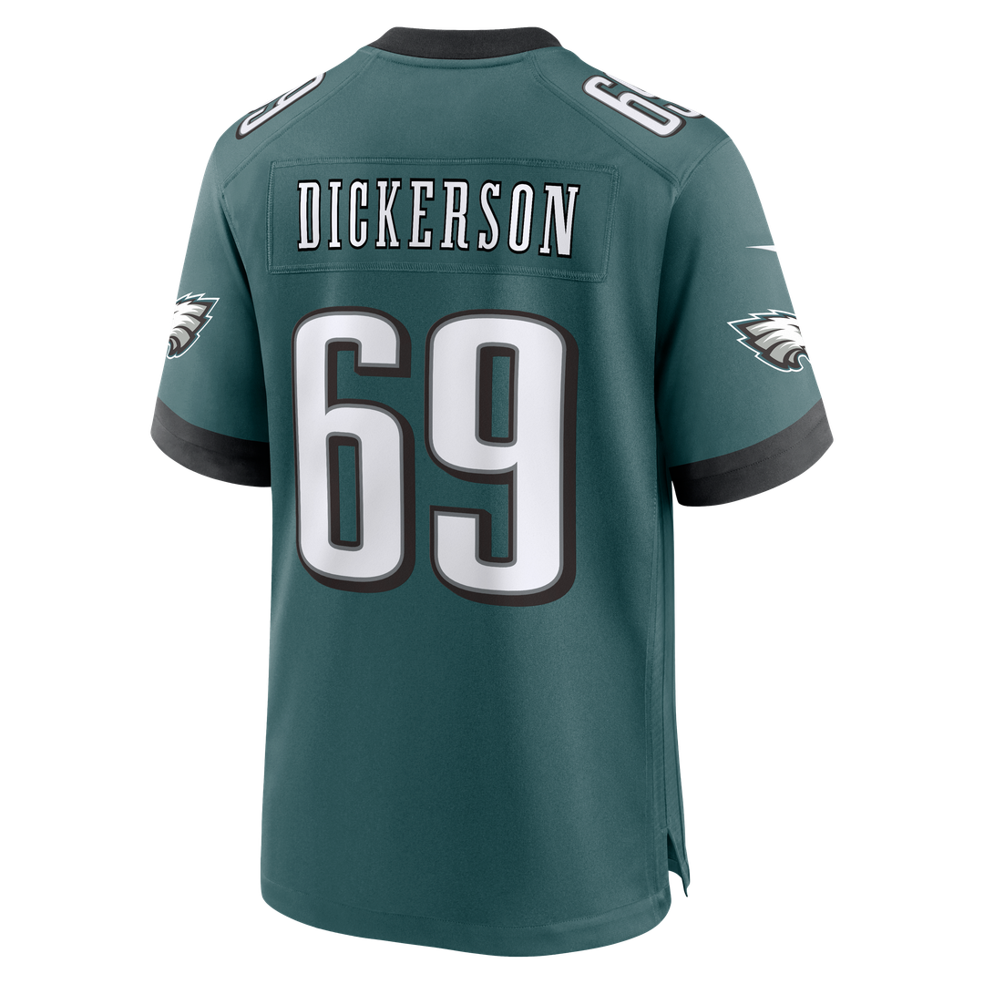 Landon Dickerson Philadelphia Eagles Team Game Jersey - Midnight Green