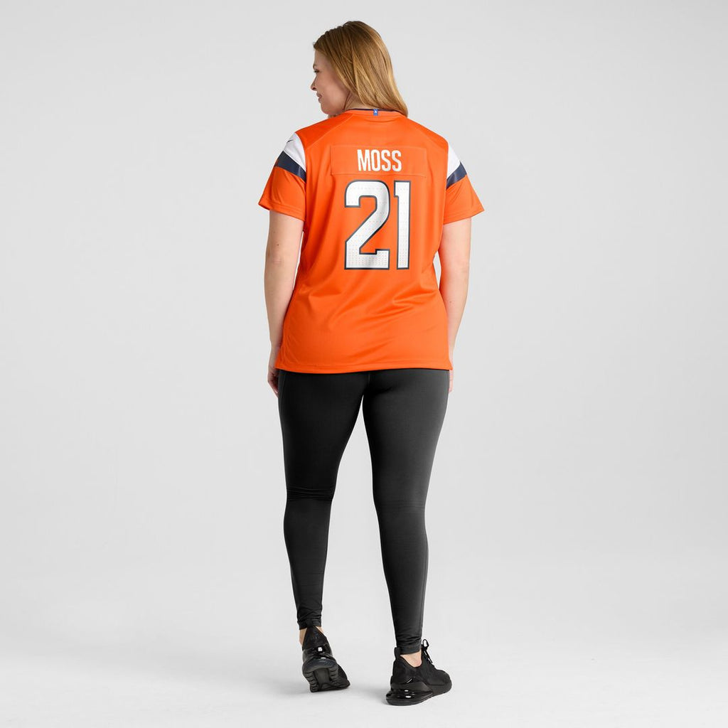 Riley Moss Denver Broncos Women's Team Game Jersey - Orange