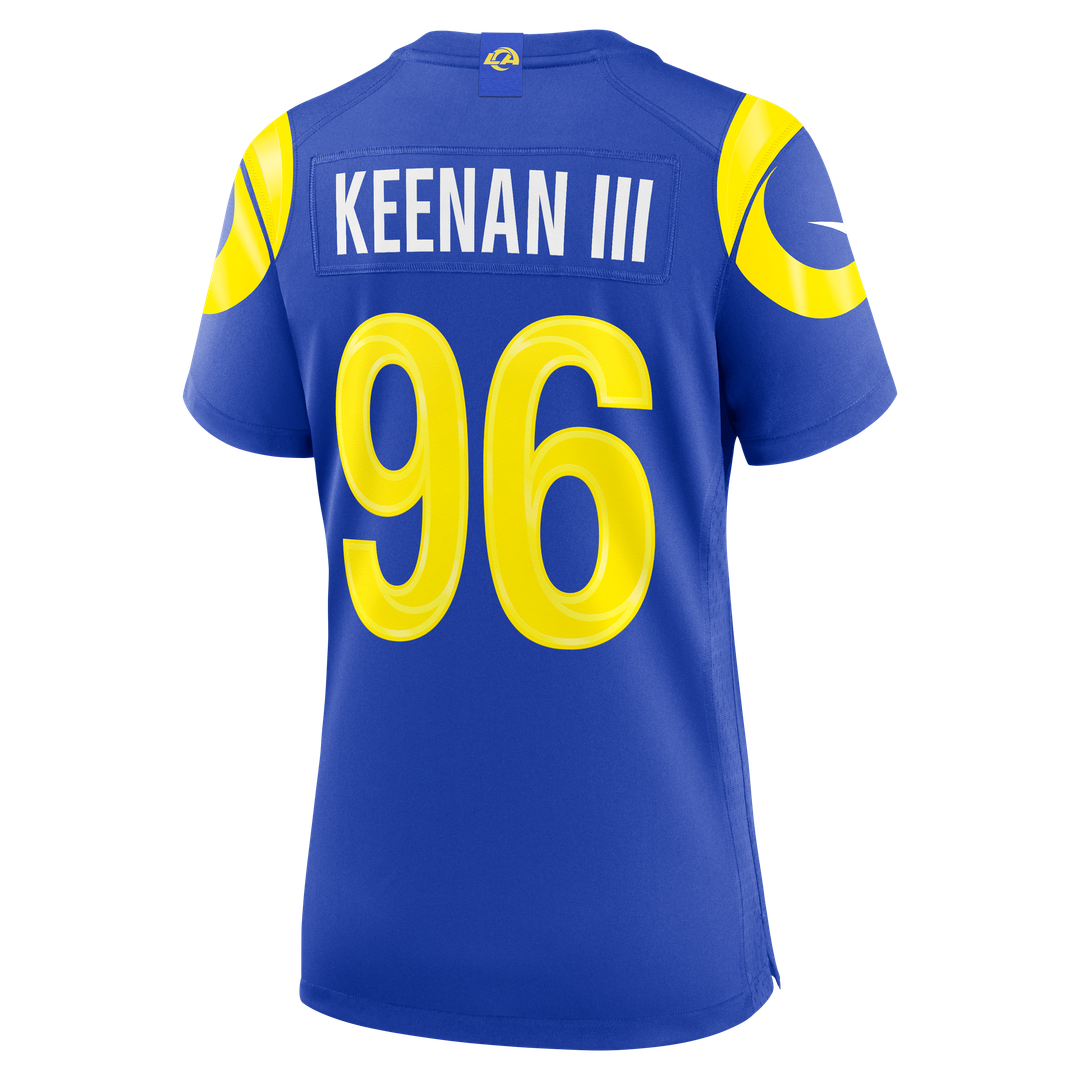 Tim Keenan III Los Angeles Rams Women's Team Game Jersey - Royal