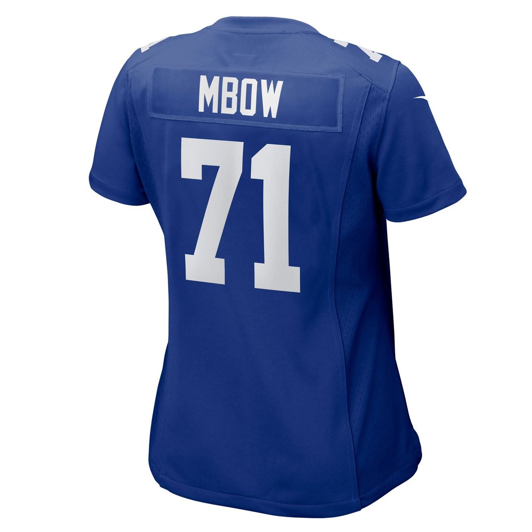 Marcus Mbow New York Giants Women's Team Game Jersey - Royal