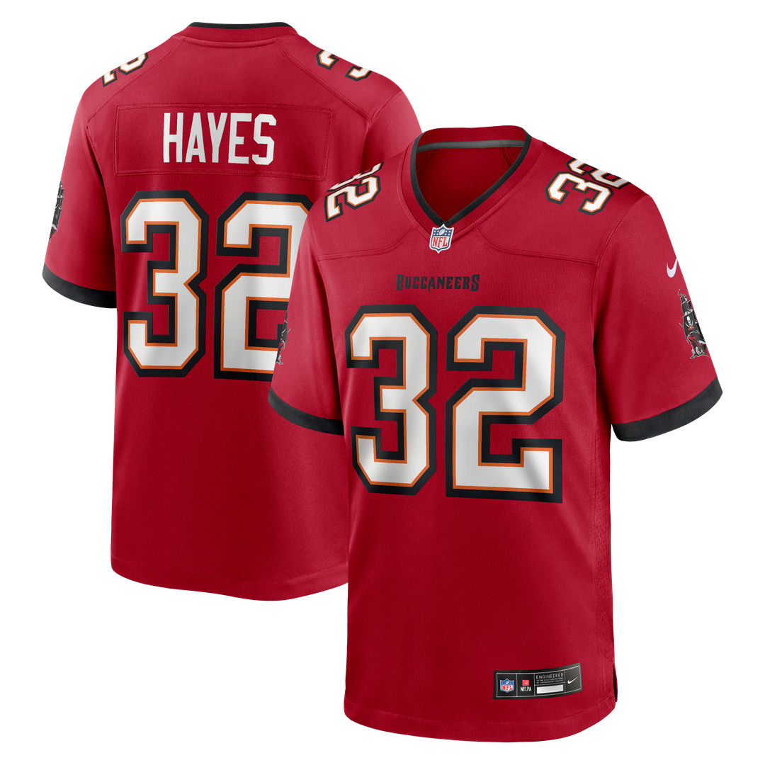 Josh Hayes Tampa Bay Buccaneers Game Jersey - Red