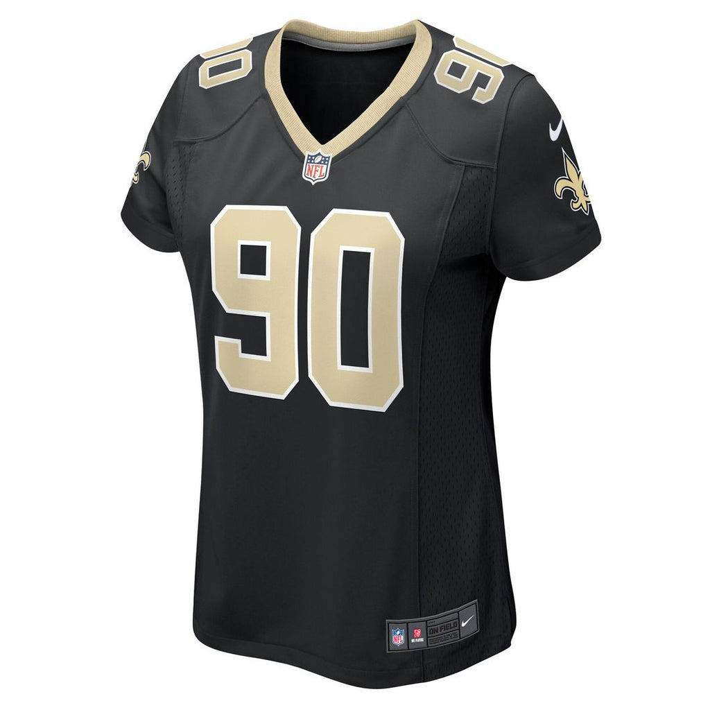 Bryan Bresee New Orleans Saints Women's Game Jersey - Black