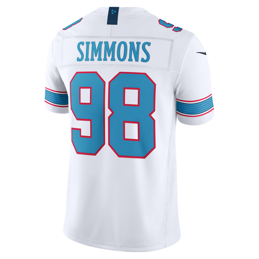 Jeffery Simmons Tennessee Titans Vapor F.U.S.E. Sewn Down Limited Jersey - Light Blue