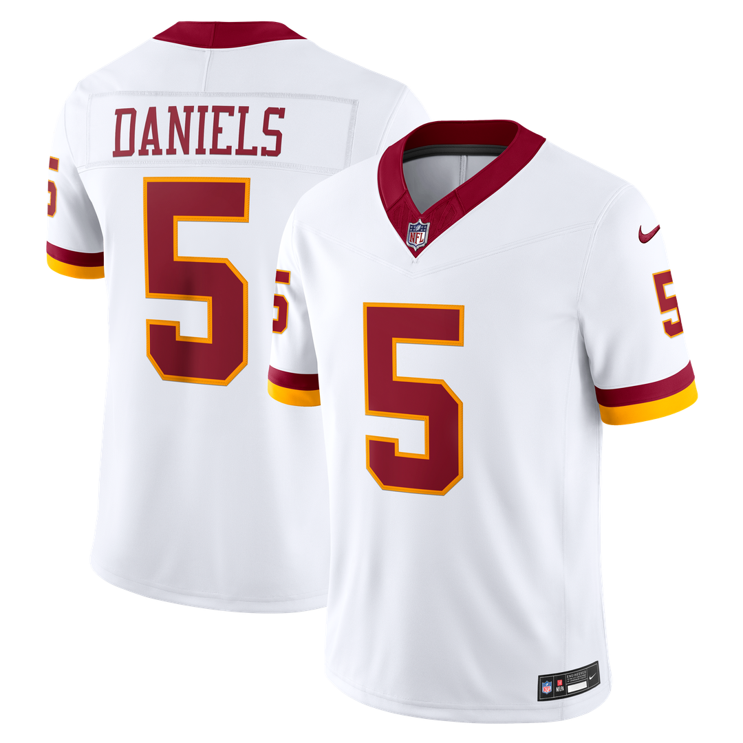 Jayden Daniels Washington Commanders Vapor F.U.S.E. Stitched Limited Jersey - White