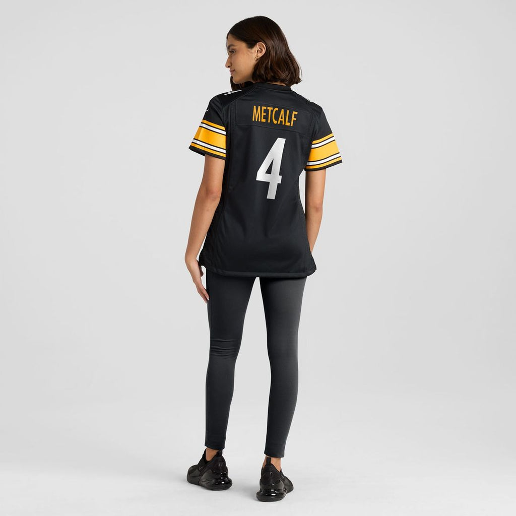 DK Metcalf Pittsburgh Steelers Women's Team Game Jersey - Black