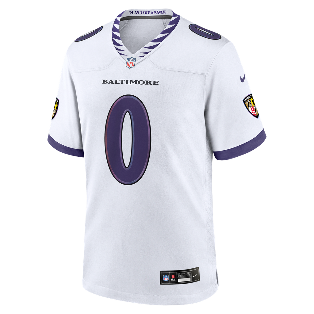 Roquan Smith Baltimore Ravens Game Jersey - White