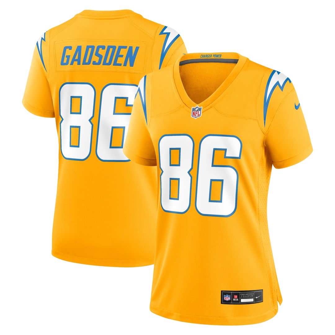 Oronde Gadsden Los Angeles Chargers Women's Alternate Charger Power Game Jersey - Gold