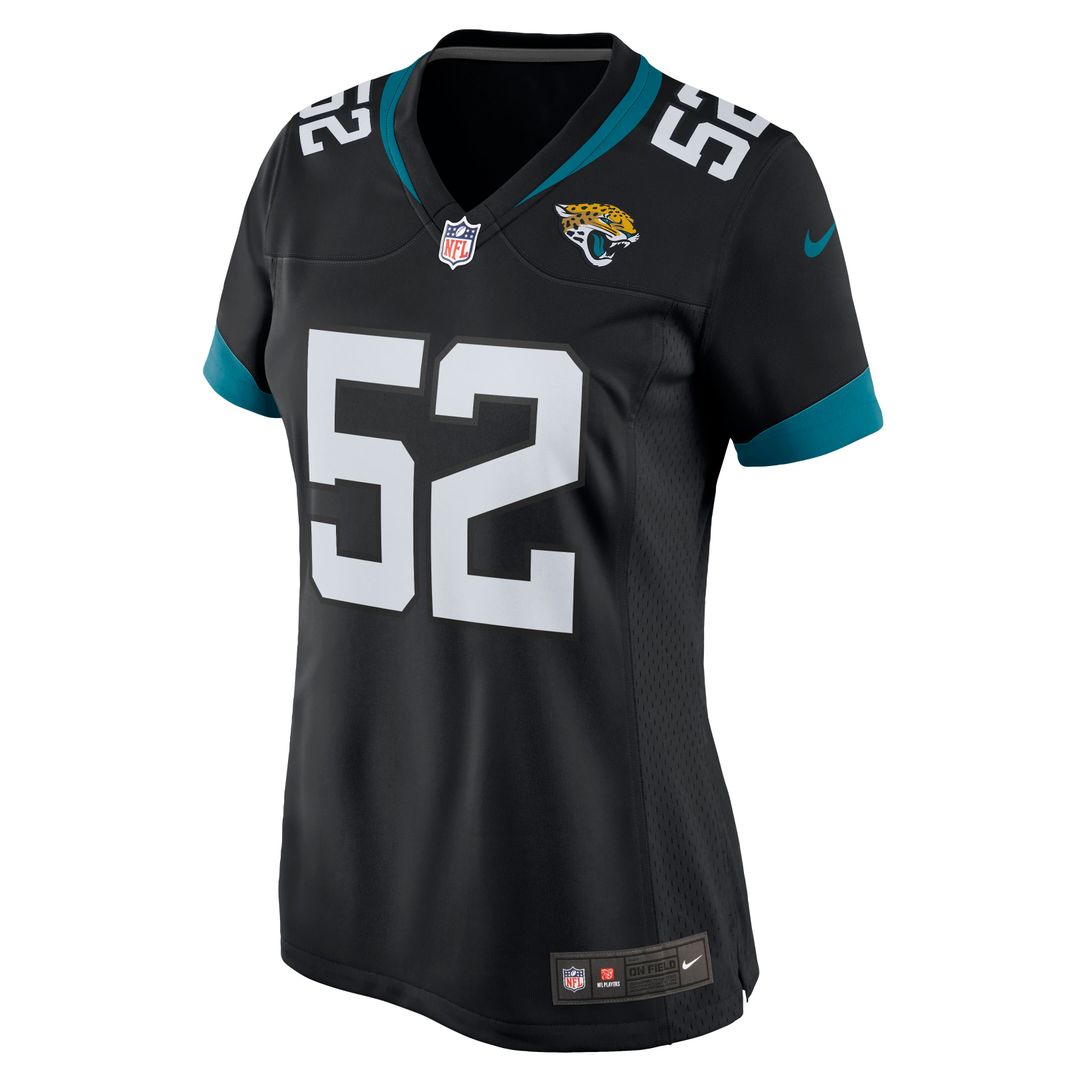 DaVon Hamilton Jacksonville Jaguars Women's Game Jersey - Teal